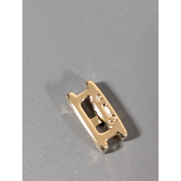 Keep Collective Letter H Gold Tone Slide Charm NEW - Picture 3 of 4